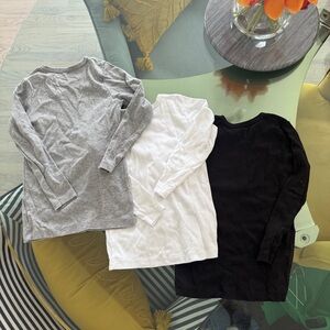 Brix Kids Long Sleeve Shirt Set - Gray, White, Navy and Black 5-6